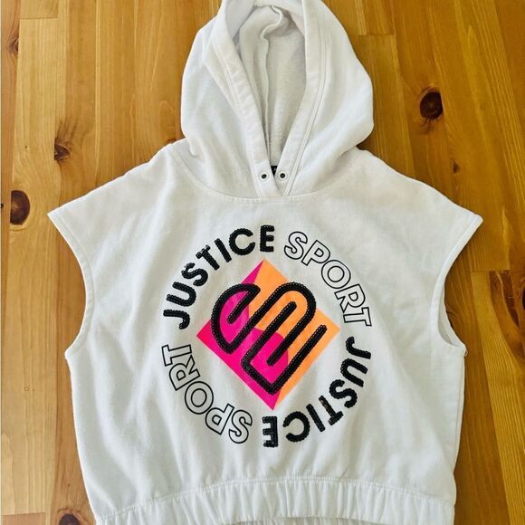 Justice Old Navy Active Sleevless Hoodie Sweatshirt Bundle Tee Size L 10/12 - Picture 2 of 5